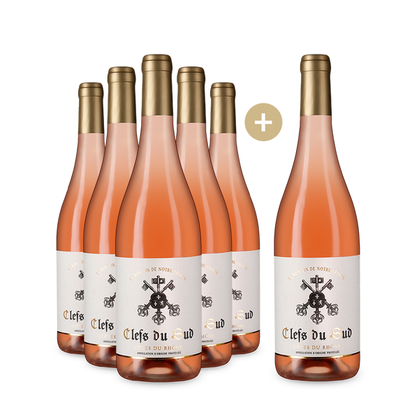 5+1 Flaschen Côtes du Rhône Rosé 2023