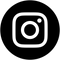 Weißes Instagram-Logo auf schwarzem Hintergrund.