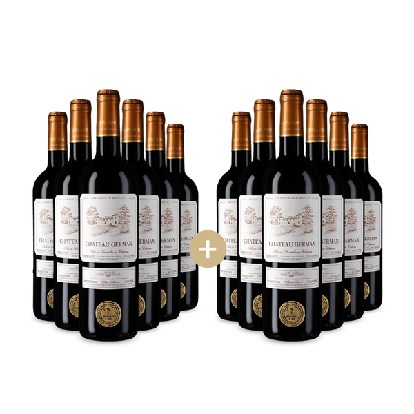 6+6 Flaschen Castillon Côtes de Bordeaux 2018