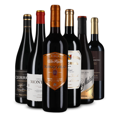 6x1 Wine in Black 'Rioja te quiero'-Set