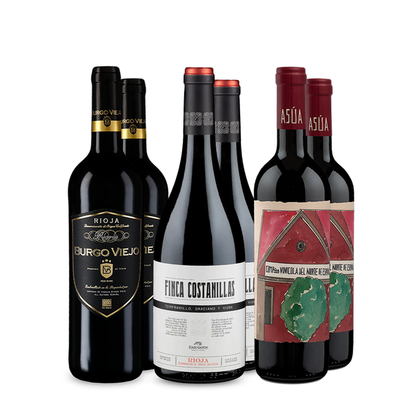 Spanische Rotwein-Punktestars im 3x2-Set