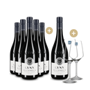 5+1 Flaschen Petite Sirah Zinfandel 2023 + 2 Weingläser