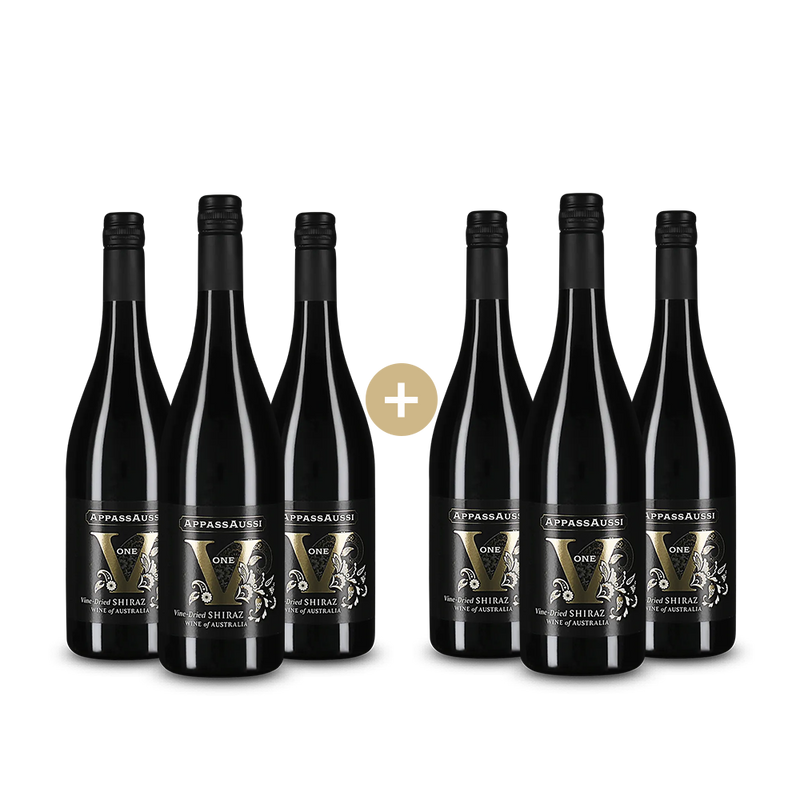 3+3 Flaschen AppassAussi Vine Dried Shiraz 2021