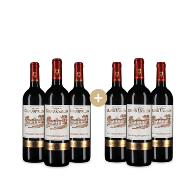 3+3 Flaschen Saint-Émilion Grand Cru 2022