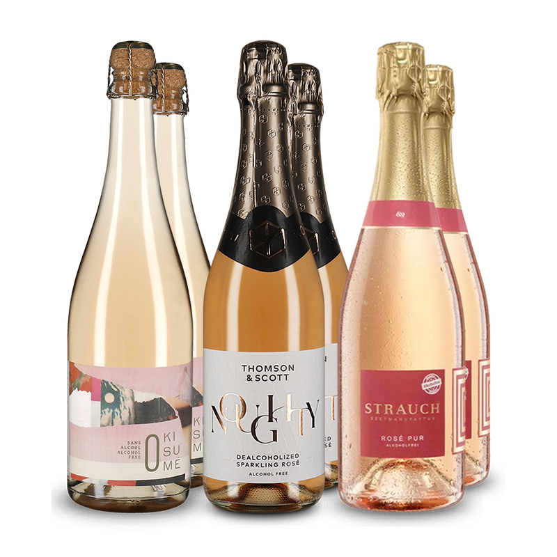 Prickelnder Genuss: Alkoholfreie Rosés im Set!