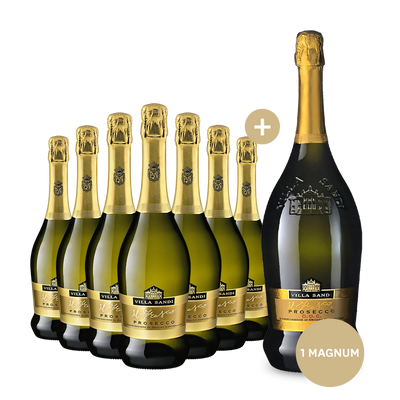 7 Flaschen Villa Sandi Il Fresco Prosecco Spumante Brut + Gratis-Magnum