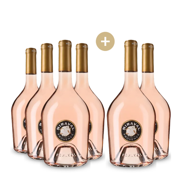 4+2 Flaschen Miraval Côtes de Provence Rosé 2024