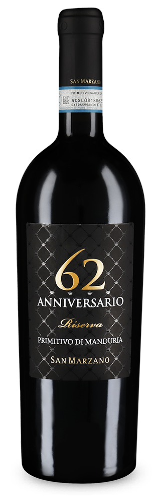 Anniversario 62 Primitivo di Manduria Riserva 2020