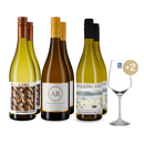 3x2 Marlborough Sauvignon Blanc Neuseeland + 2 Weingläser